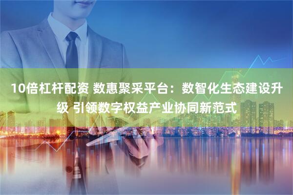 10倍杠杆配资 数惠聚采平台：数智化生态建设升级 引领数字权益产业协同新范式